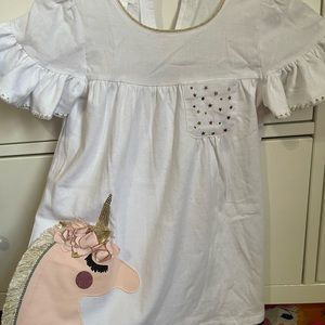 Never Worn Mud Pie Unicorn Dress in 3T